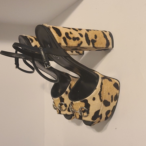 Gucci Shoes - Gucci Platform Leopard Cheetah Heels Shoes Designer